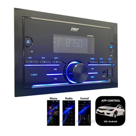 FOUR Mobile 4-MP400BTi Odtwarzacz multimedialny 2-DIN o krótkiej obudowie