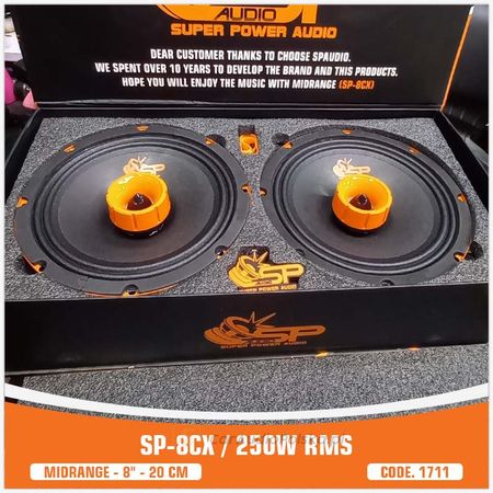 SP 8CX COAXIAL MIDRANGE WITH TWEETER 8″/20CM 250W RMS