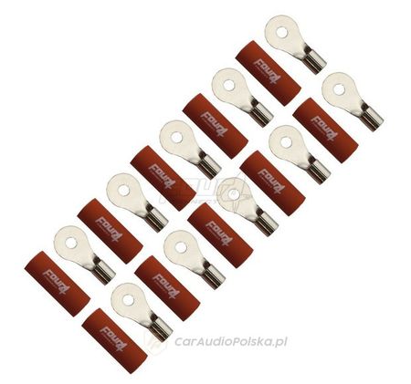 FOUR M4 zacisk pierścieniowy 10mm RED (1szt) 4-690931
