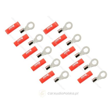 FOUR M8 zacisk pierścieniowy 10mm RED (10szt) 4-690941