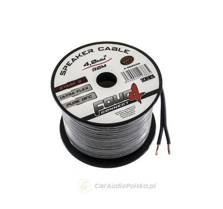 FOUR STAGE2 OFC kabel głośnikowy 2x4.0mm2 40M 4-800238 (CENA ZA METR)