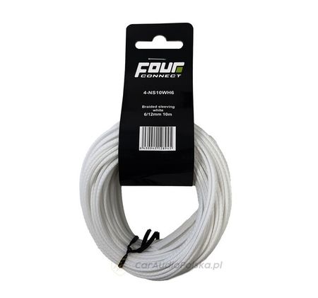 FOUR Oplot nylonowy Biały 6/12mm 10m 4-NS10WH6