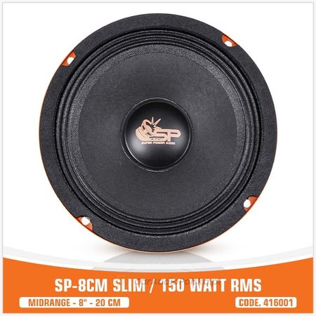 SP 8CM SLIM MIDRANGE SUPER SLIM 8″/20CM 150W RMS