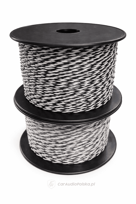 KABEL GŁOŚNIKOWY SKRĘCANY CLSPK 2X1,5MM WHITE V4 60M/R