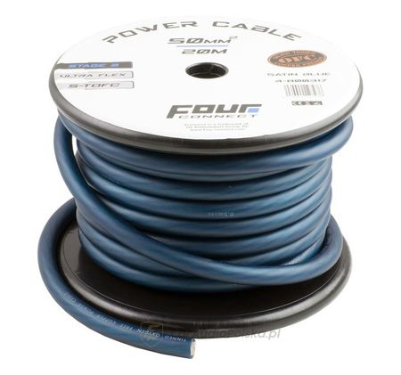 FOUR STAGE3 50mm2 satynowy niebieski POWER CABLE S-TOFC 4-800317 20M (CENA ZA METR)