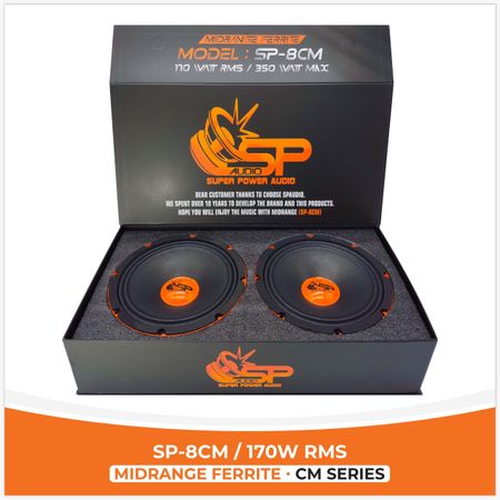 SP 8CM MIDRANGE BEST SELLER 8″/20CM 170W RMS (PARA)