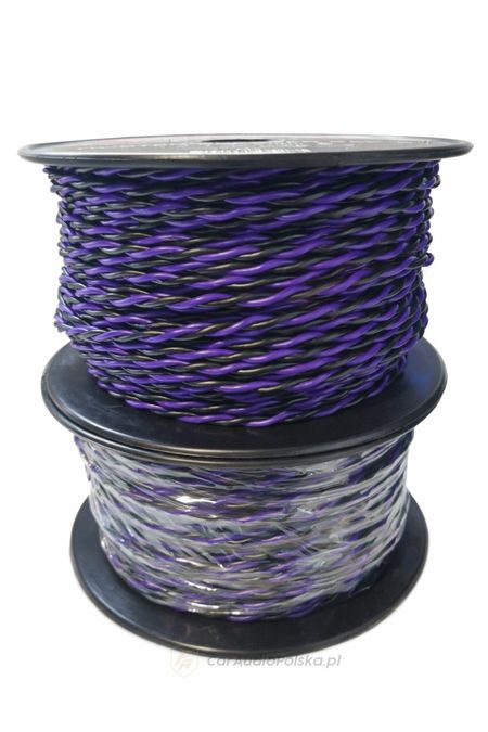 KABEL GŁOŚNIKOWY CLSPK 2X1,5MM PURPLE V4 60M/R
