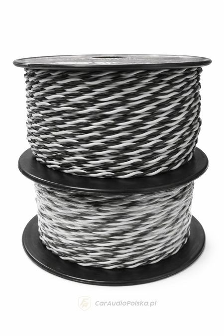 KABEL GŁOŚNIKOWY SKRĘCANY CLSPK 2X 1.5MM GREY V4 60M/R